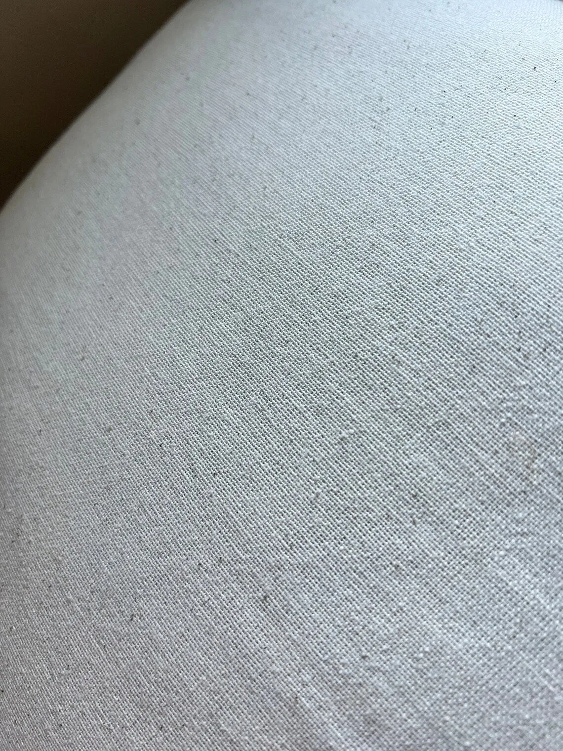100% Cotton Boho Cushion Cover Linen Look 50x50 cm Plain Cream Beige, Bohemian House Decoration, Pure Cotton Cushions Zipped