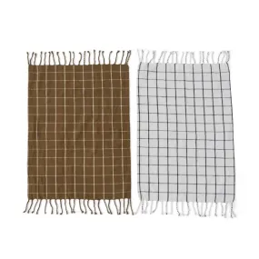 2 Piece Set Gobi Tea Towel in Offwhite / Rubber 2 Piece Set Gobi Tea Towel in Offwhite / Rubber