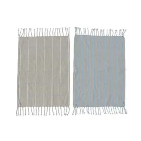 2 Piece Set Gobi Tea Towel in Tourmaline / Grey 2 Piece Set Gobi Tea Towel in Tourmaline / Grey