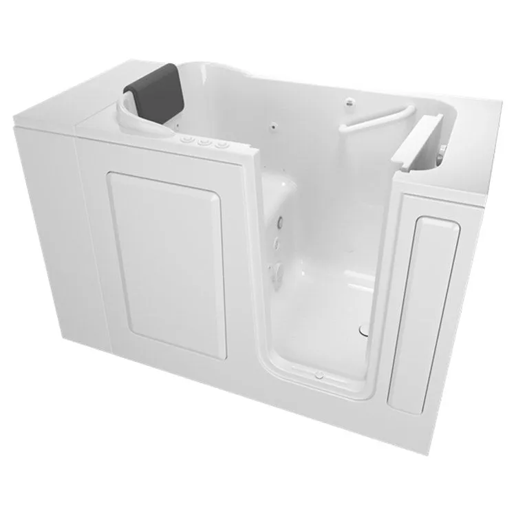 2848 Series 28"W x 48"L Gelcoat Walk-In Combination Bathtub with Right-Hand Drain