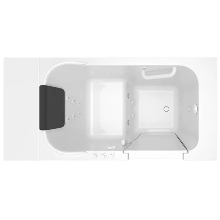 2848 Series 28"W x 48"L Gelcoat Walk-In Combination Bathtub with Right-Hand Drain