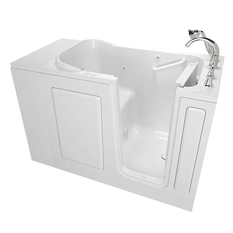 2848 Series 28"W x 48"L Gelcoat Walk-In Combination Bathtub with Right-Hand Drain/Faucet