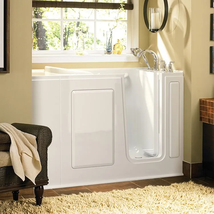 2848 Series 28"W x 48"L Gelcoat Walk-In Combination Bathtub with Right-Hand Drain/Faucet
