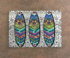 3 Surf Boards Cutting Board 3 Surf Boards Cutting Board