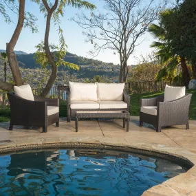 4pc Outdoor Wicker Sofa Set - NH360692 4pc Outdoor Wicker Sofa Set - NH360692