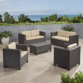 6-Seater Outdoor Sofa Set with Coffee Table - NH709903 6-Seater Outdoor Sofa Set with Coffee Table - NH709903