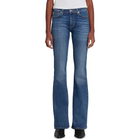 7 For All Mankind Womens Mid-Rise Faded Bootcut Jeans 7 For All Mankind Womens Mid-Rise Faded Bootcut Jeans