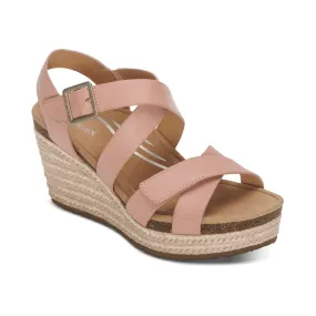 Aetrex Anna Women's Sandal - Rose Aetrex Anna Women's Sandal - Rose