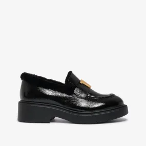 Agrippina | Women's leather moccasin with fur Agrippina | Women's leather moccasin with fur