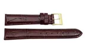 Alligator Grain Genuine Leather Glossy Watch Band Alligator Grain Genuine Leather Glossy Watch Band