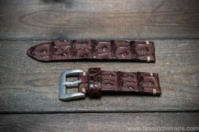 Alligator hornback watch strap, handmade in Finland Alligator hornback watch strap, handmade in Finland