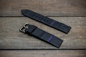 Alligator watch strap, French Croco, Black matte color, handmade in Finland, 10-26 mm. Limited edition. Alligator watch strap, French Croco, Black matte color, handmade in Finland, 10-26 mm. Limited edition.