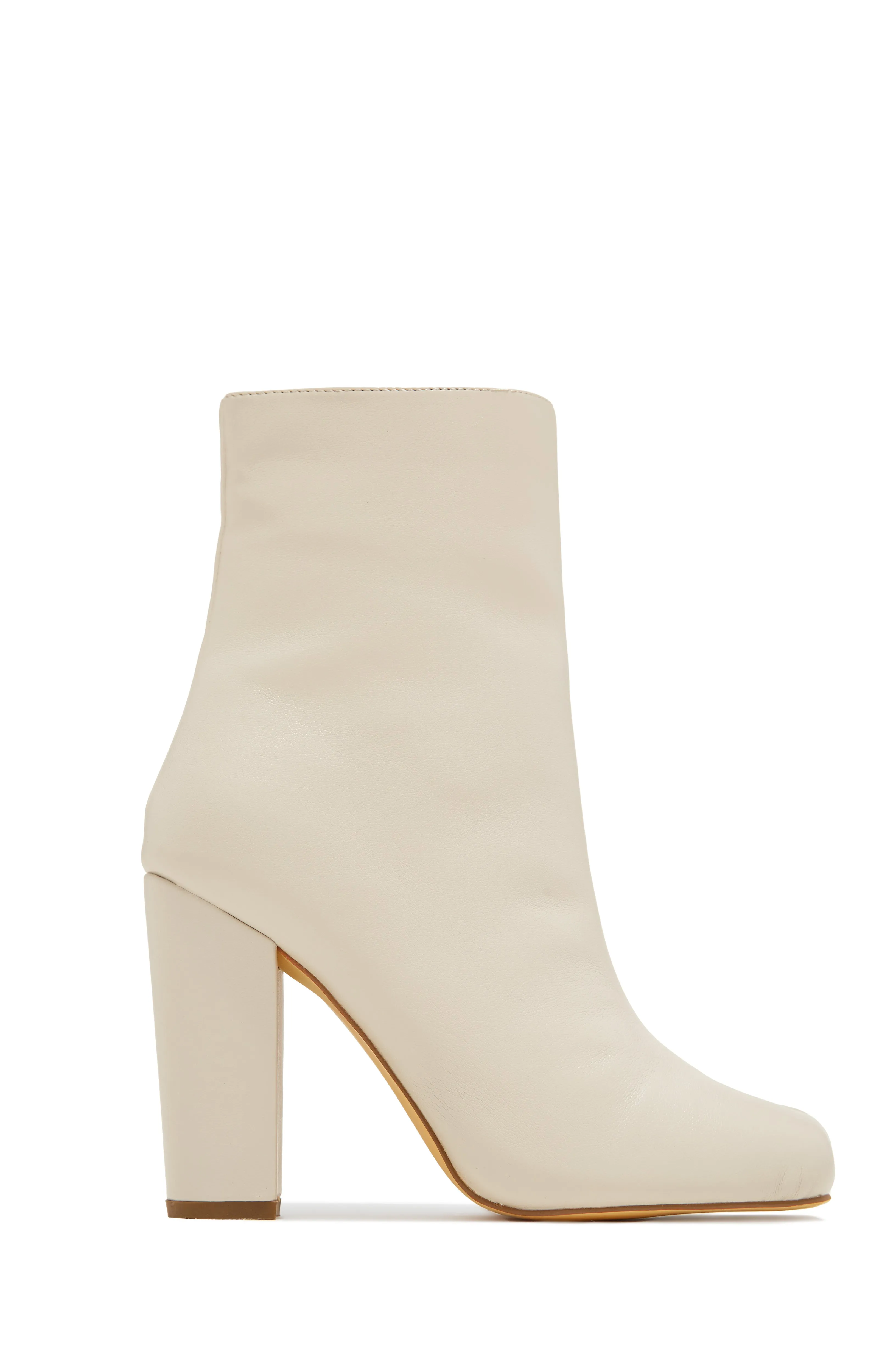 Alura Toe Split Block Heel Ankle Boots - Gold