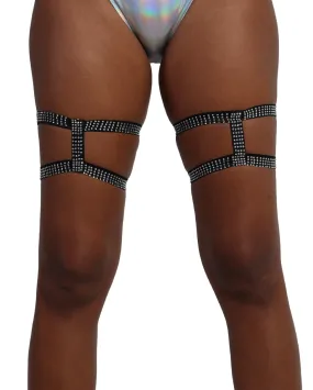 Always Shine Ur Brightest Rhinestone Pair Leg Garters Always Shine Ur Brightest Rhinestone Pair Leg Garters