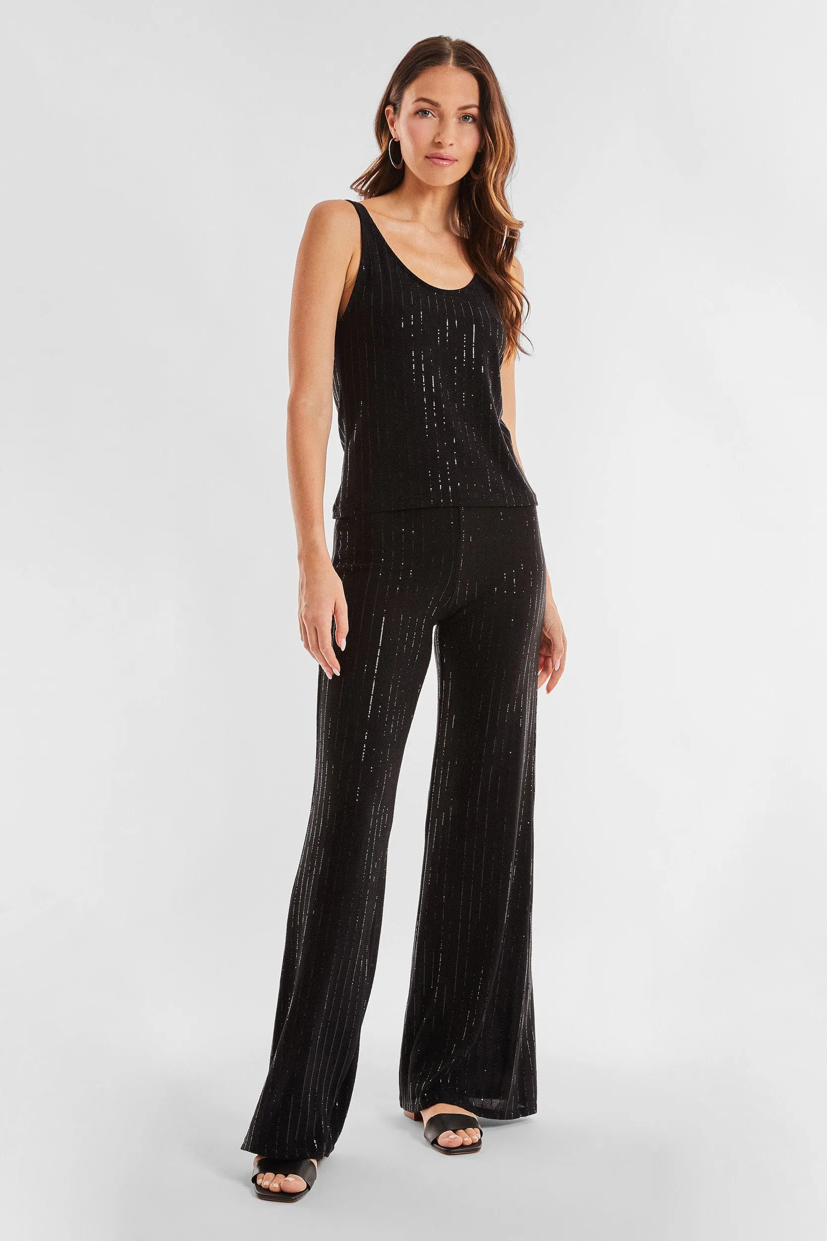 Amalfi Embellished Tank - Black