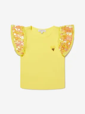 Angels Face Girls Sequin Louise Top in Yellow Angels Face Girls Sequin Louise Top in Yellow