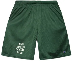 Anti Social Social Club x Champion Sports Green Shorts Anti Social Social Club x Champion Sports Green Shorts
