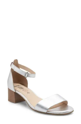 ARA Pauline Block Heel in Silver Metallic ARA Pauline Block Heel in Silver Metallic