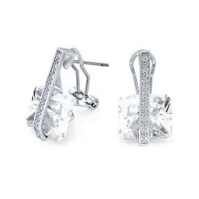 Art Deco Rectangle Emerald Cubic Zirconia CZ Drop Earrings More Colors Art Deco Rectangle Emerald Cubic Zirconia CZ Drop Earrings More Colors