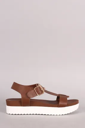 Bamboo T-Strap Flatform Lug Sandal Bamboo T-Strap Flatform Lug Sandal