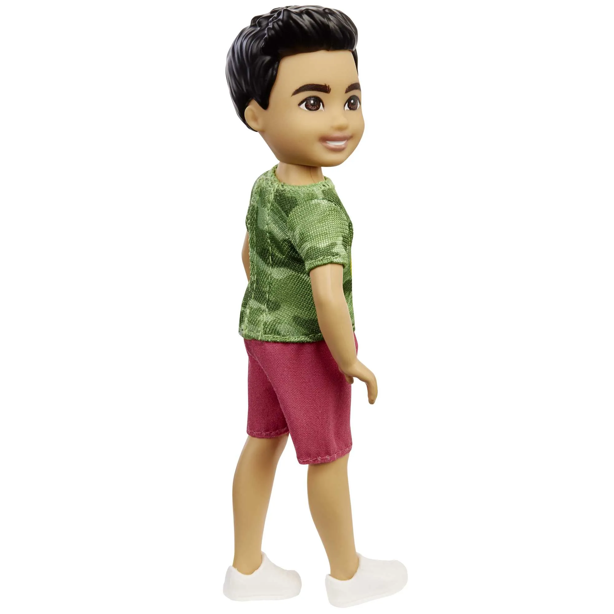 Barbie Chelsea Boy Doll (6-Inch Brunette) Wearing Camo T-Shirt