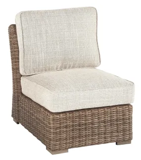 Beachcroft - Beige - Armless Chair W/Cushion Beachcroft - Beige - Armless Chair W/Cushion