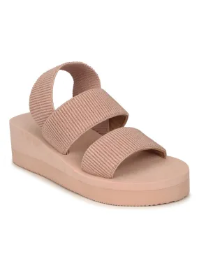 Beige EVA Back Strap Wedges Beige EVA Back Strap Wedges