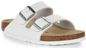 Birkenstock Arizona Natural Leather In White | Regular Fit Birkenstock Arizona Natural Leather In White | Regular Fit
