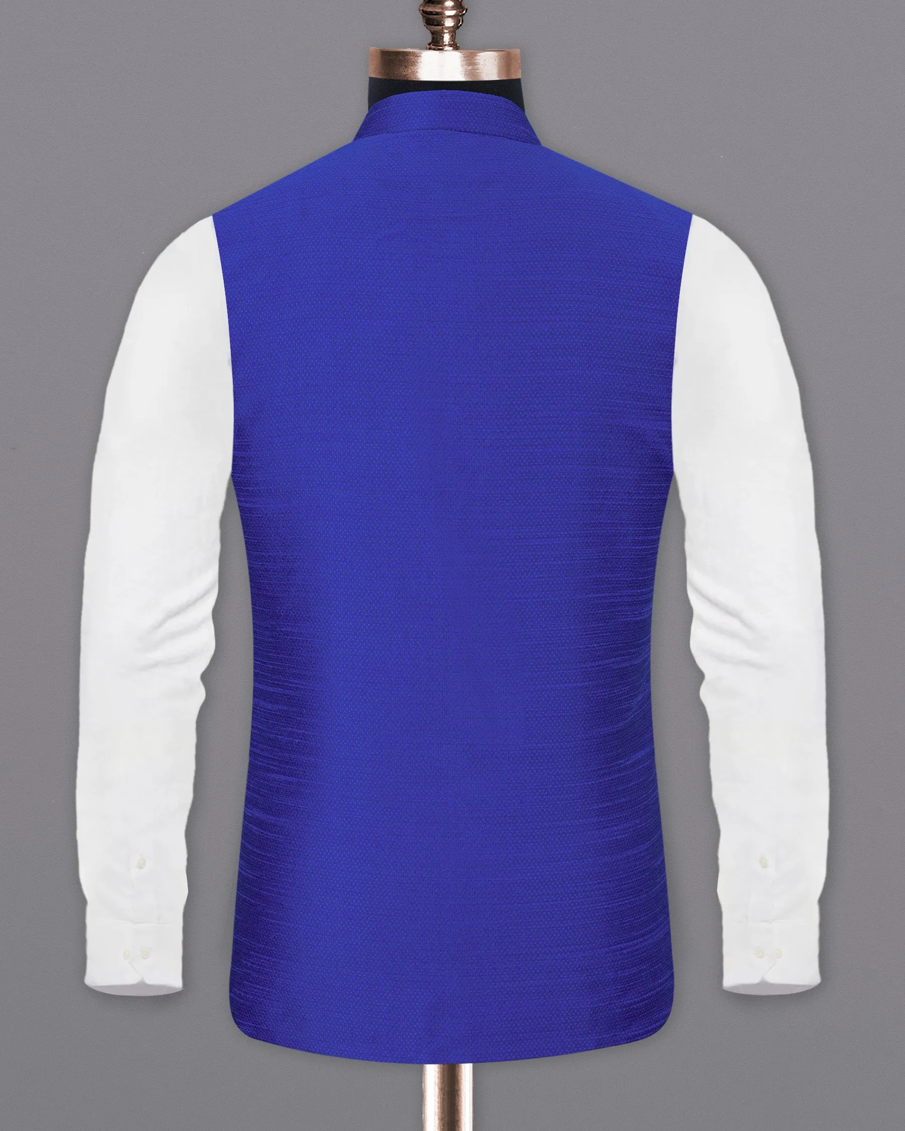 Biscay Blue Super Soft Nehru Jacket