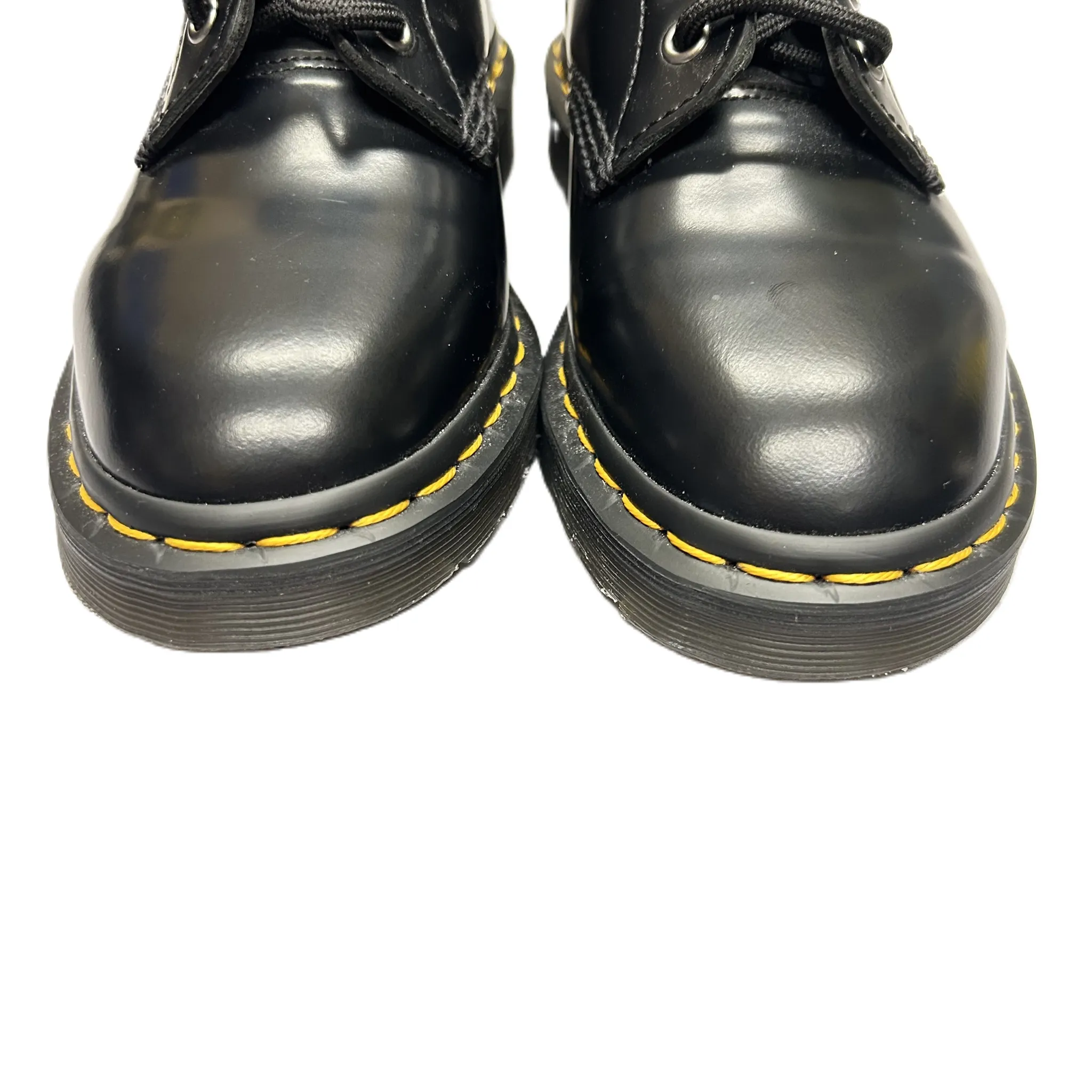 Black Boots Ankle Flats By Dr Martens, Size: 6