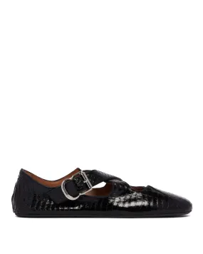 Black Criss Cross Ballet Flats Black Criss Cross Ballet Flats