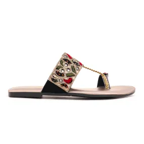 Black Ethnic Chappal EC0165 Black Ethnic Chappal EC0165