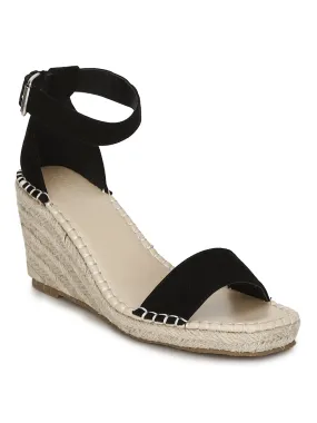 Black Micro Straped Jute Wedges Black Micro Straped Jute Wedges