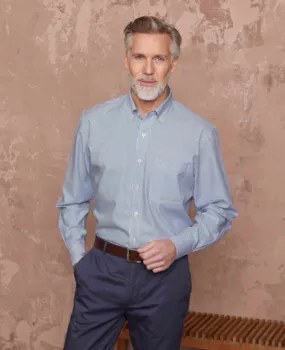 Blue White Stripe Classic Fit Button-Down Shirt Blue White Stripe Classic Fit Button-Down Shirt