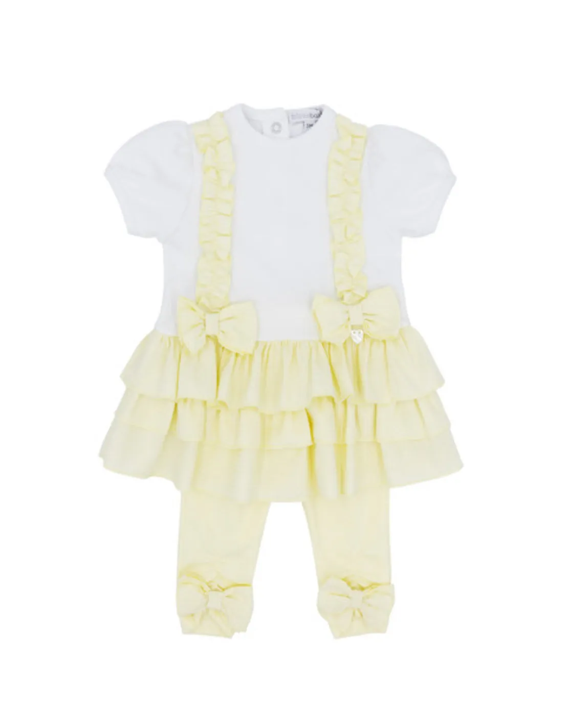 Blues Baby Girls Amalfi Collection Yellow Dress & Leggings