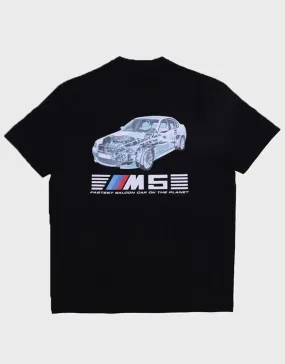 BMW E60 M5 Mpower Fan Printed Crew Neck T-Shirt BMW E60 M5 Mpower Fan Printed Crew Neck T-Shirt