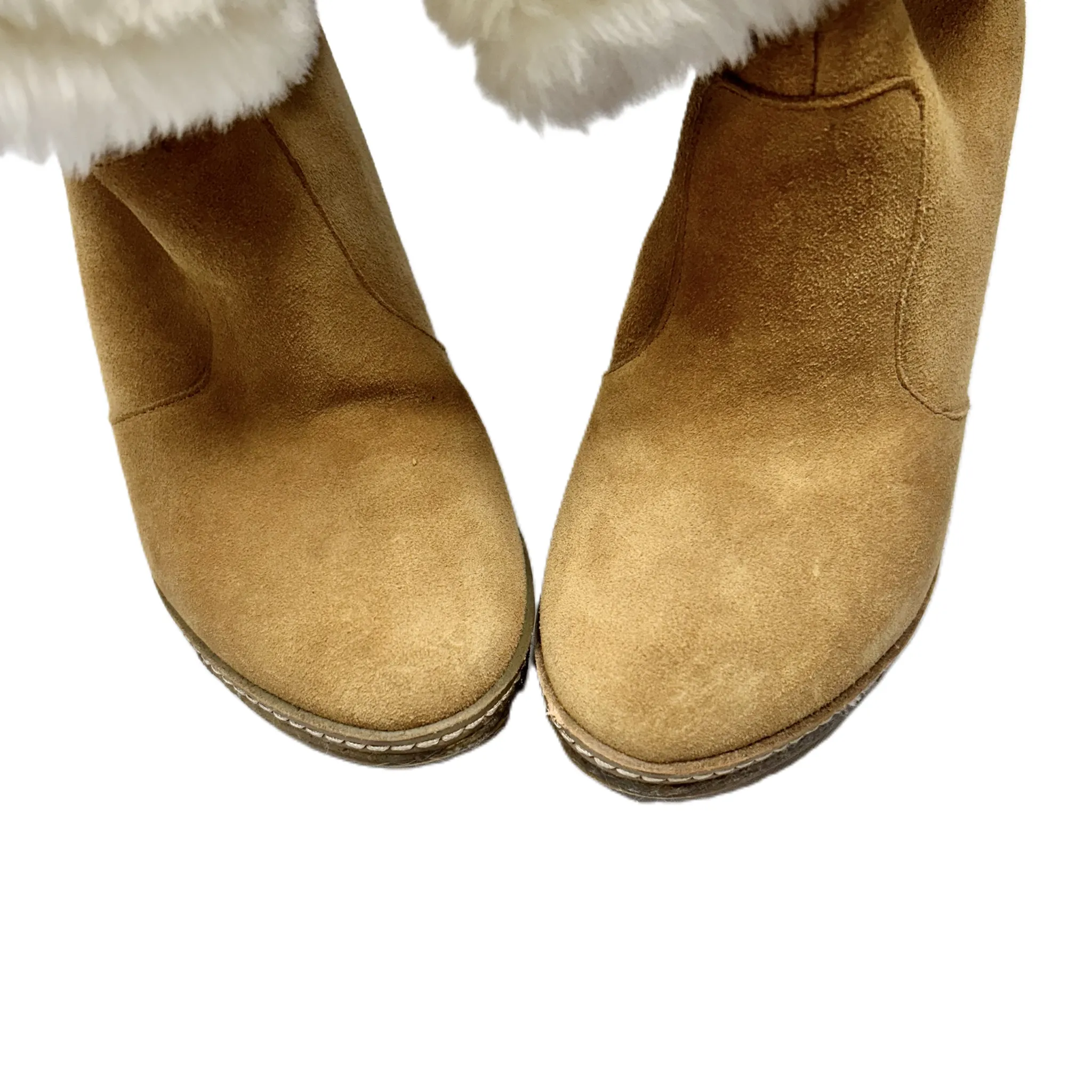 Boots Ankle Flats By Colin Stuart In Tan, Size: 8.5