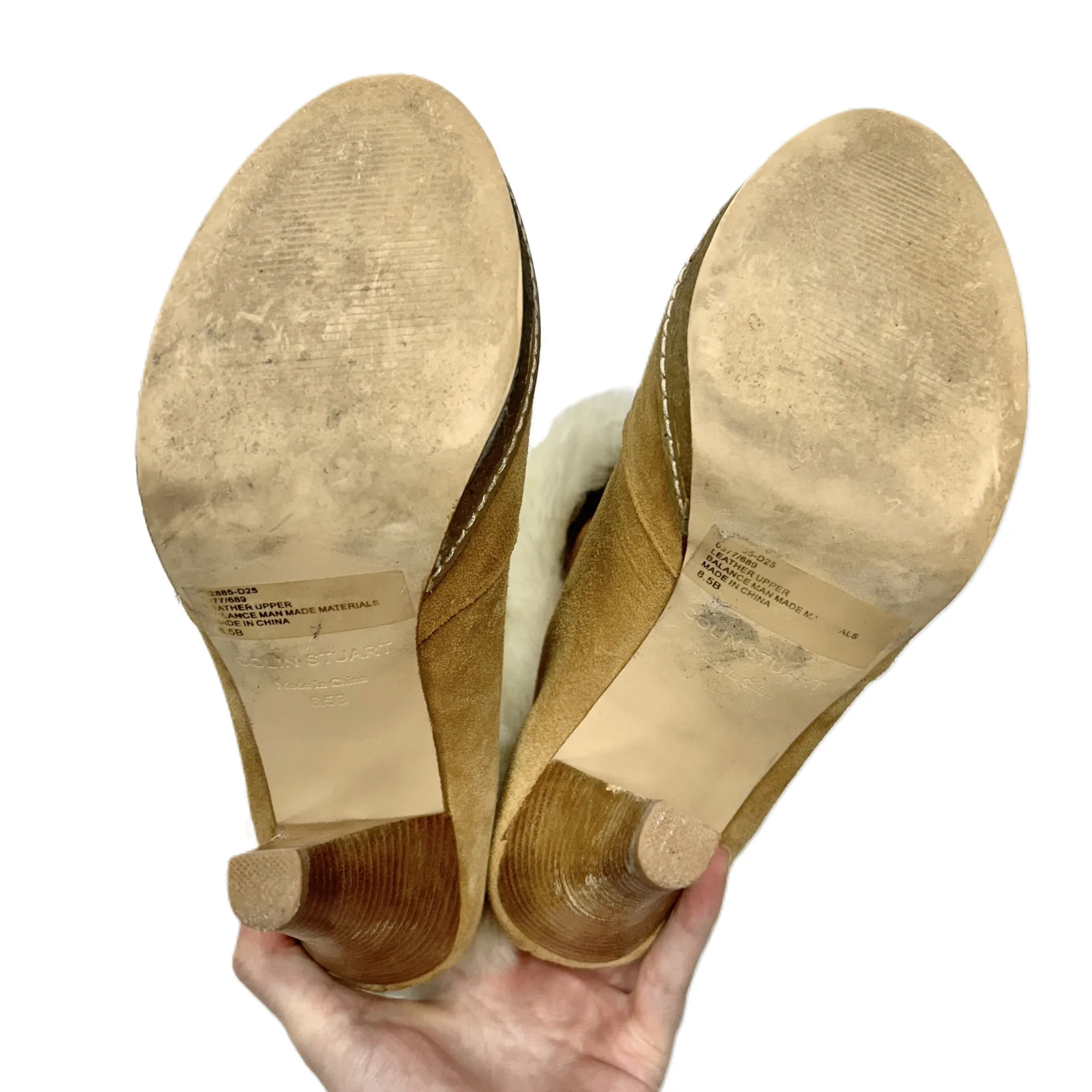 Boots Ankle Flats By Colin Stuart In Tan, Size: 8.5