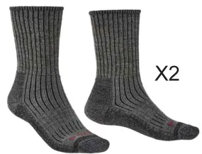 Bridgedale Men's Comfort Hiker Midweight Merino Hiking Socks TWIN PACK {BR-710596} Bridgedale Men's Comfort Hiker Midweight Merino Hiking Socks TWIN PACK {BR-710596}