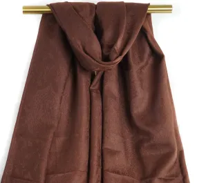 Brown Paisley Pashmina Scarf Bohemian Shawl Brown Paisley Pashmina Scarf Bohemian Shawl