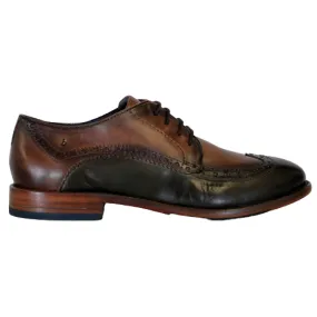 Bugatti Brogues - 311-A5T02 - Tan/Green Bugatti Brogues - 311-A5T02 - Tan/Green
