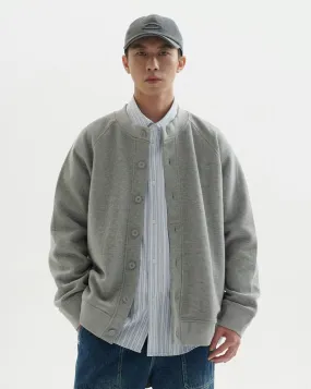 Button-Up Textured Knit Bomber Jacket Button-Up Textured Knit Bomber Jacket