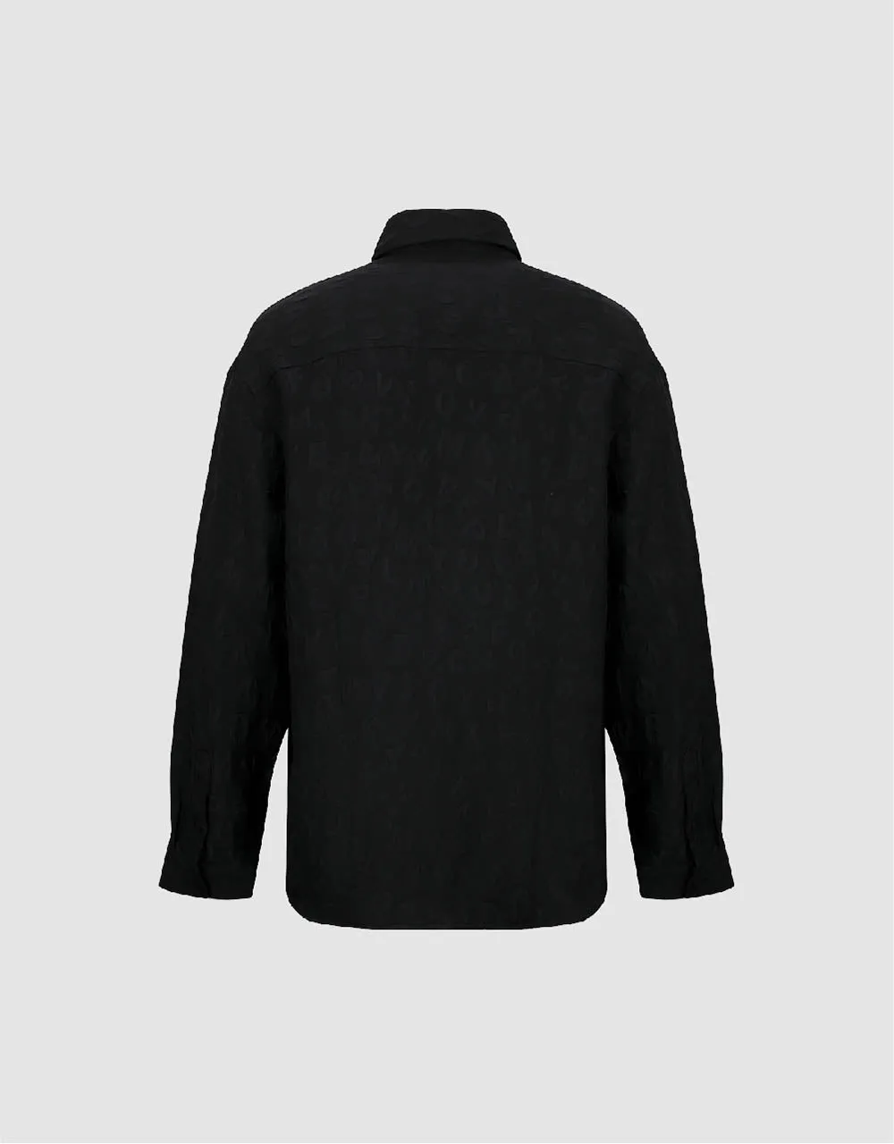 Button Up Textured Loose Shirt