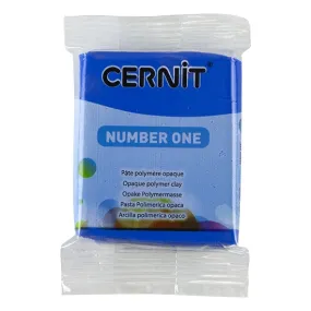 Cernit Number One Polymer Clay - Blue 2oz (56g) block Cernit Number One Polymer Clay - Blue 2oz (56g) block