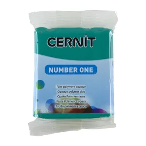 Cernit Number One Polymer Clay - Emerald Green 2oz (56g) block Cernit Number One Polymer Clay - Emerald Green 2oz (56g) block
