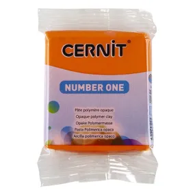 Cernit Number One Polymer Clay - Orange 2oz (56g) block Cernit Number One Polymer Clay - Orange 2oz (56g) block