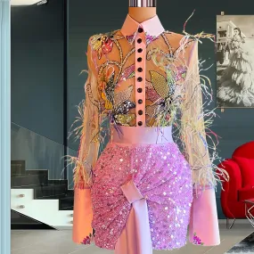 Chic Two-Piece Cocktail Elegance Chic Two-Piece Cocktail Elegance
