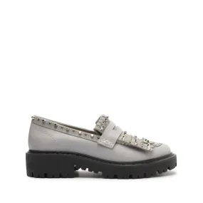 Christie Fringes Leather Flat Christie Fringes Leather Flat