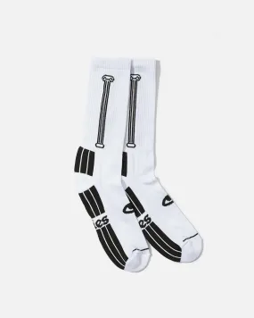 Column Socks - White Column Socks - White