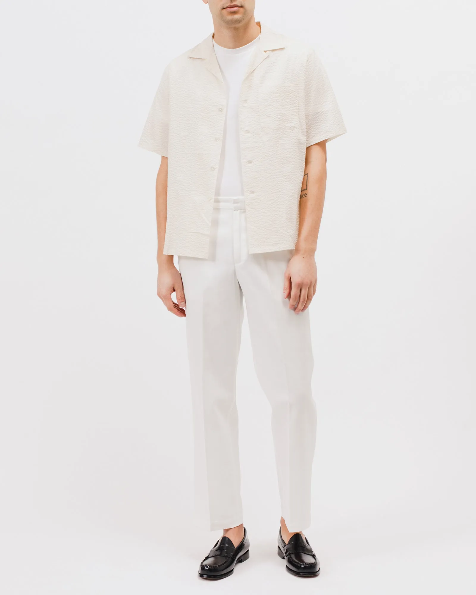 Crepe SS Shirt - Natural